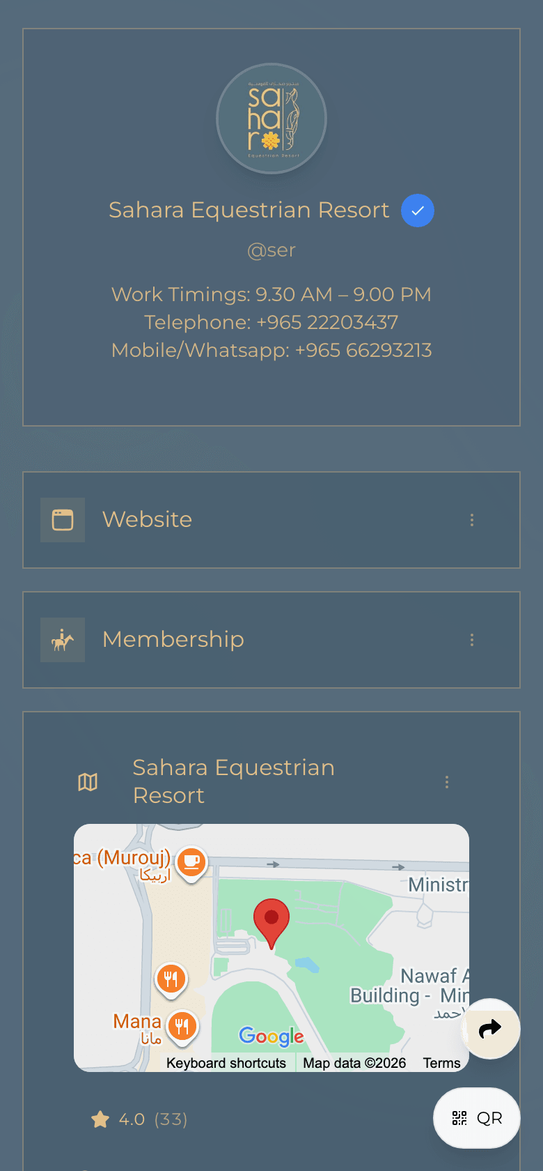 Example creator-style Linkaaat page.